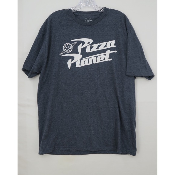 Disney Other - Disney Pixar Toy Story Pizza Planet Graphic T-Shirt Men XL Charcoal Gray Heather
